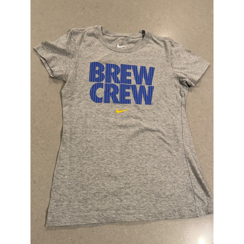 Nike Milwaukee Brewers Brew Crew Graphic T Shirt Women's Size Small Short Sleeve